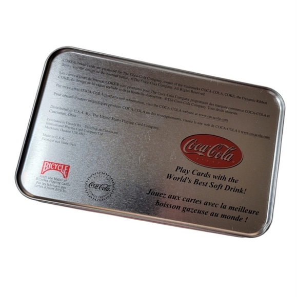 Coca-Cola Two Set of Playing Cards in a Collectors Coke Tin New - Picture 4 of 5